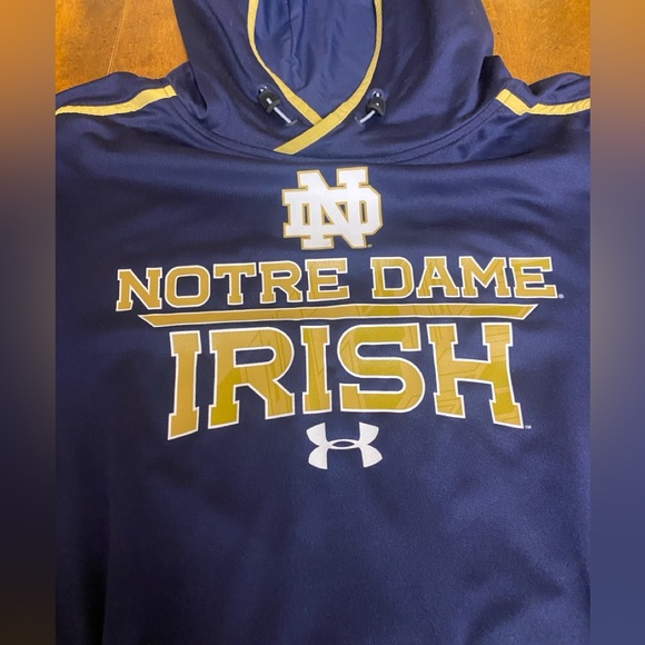 NWOT Under Armour | Notre Dame Pullover - Picture 2 of 5